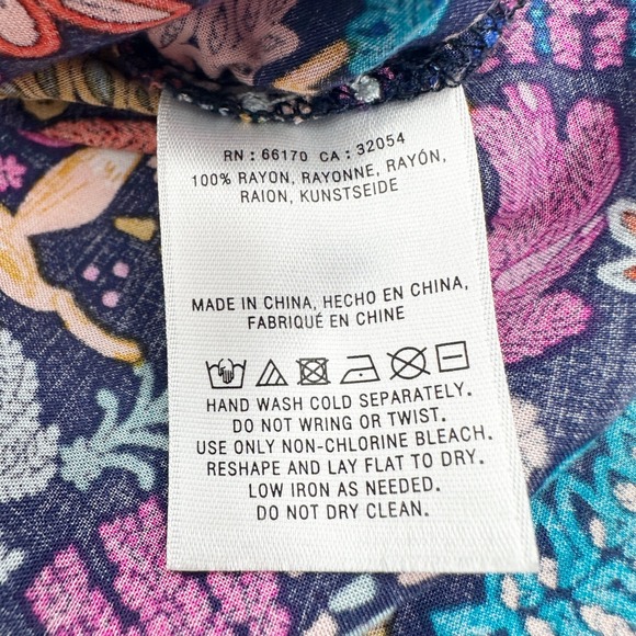 Anthropologie 25 of 52 Conversations Oh Deer Forest Friends Blouse - Picture 12 of 12